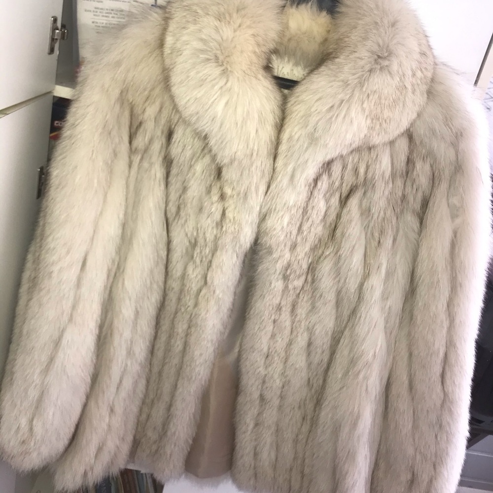 Koslow’s natural blue fox coat